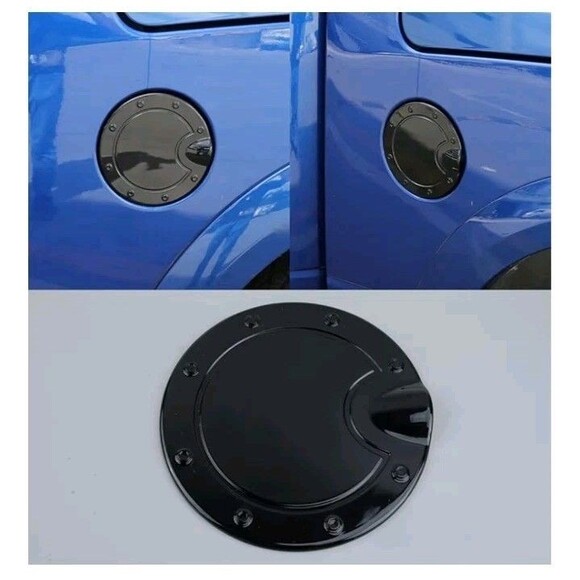 Black Side Door Fuel Tank Cover Gas Cap Trim Decor for Dodge RAM 1500 2010-2017 - Picture 1 of 5